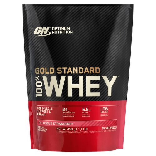 Optimum Nutrition 100% Whey Gold Standard Strawberry (450 g)