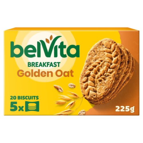 Belvita Breakfast Biscuits Golden Oats 5 Pack (225 g)