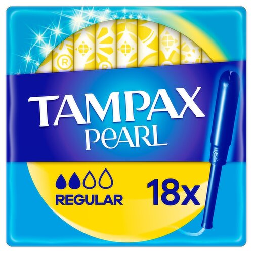 Tampax Pearl Regular Applicator Tampons (18 Piece)