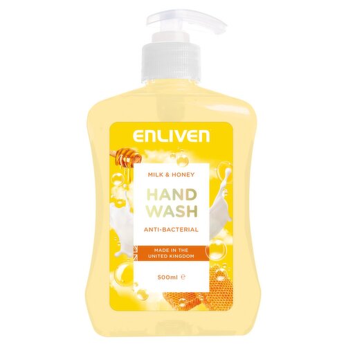 Enliven Milk & Honey Antibacterial Handwash (500 ml)