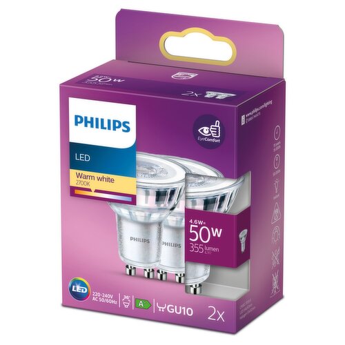 Philips Led Gu10 50w 2pk (2 Piece)