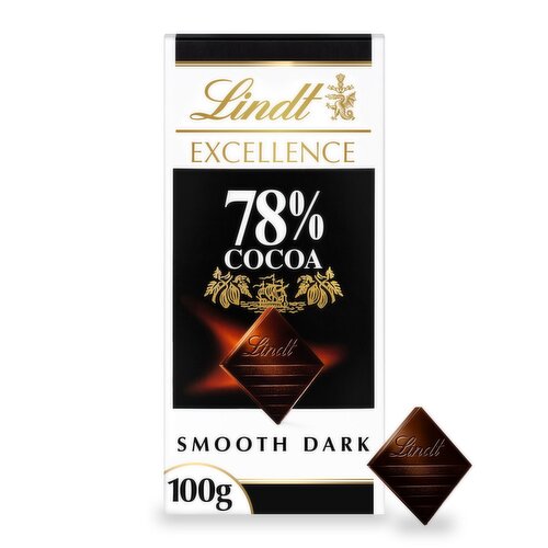 Lindt Excellence 78% Cocoa Smooth Dark Chocolate Bar (100 g)