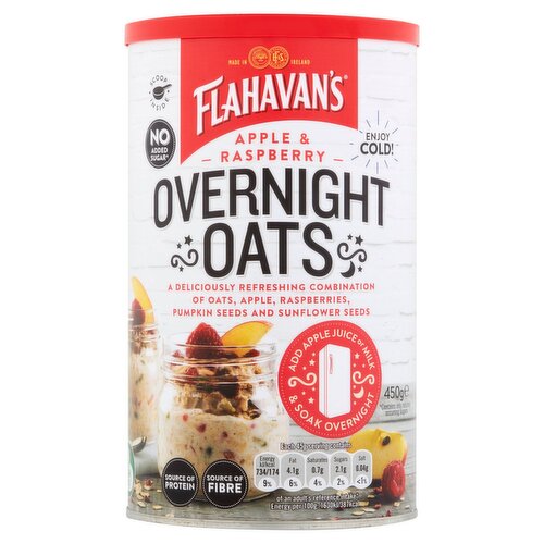 Flahavan's Apple & Raspberry Overnight Oats (450 g)