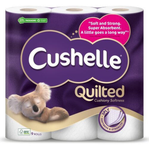 Cushelle Ultra Quilted Toilet Tissue  (9 Roll)