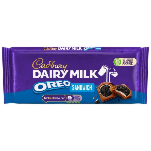 Cadbury Dairy Milk Oreo Sandwich Chocolate Bar (96 g)