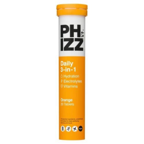 Phizz 3-in-1 Formula Orange Effervescent (20 Piece)