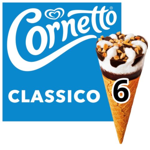 Cornetto Classico Ice Cream 6 Pack (90 ml)