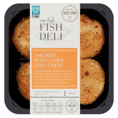 The Fresh Fish Deli Smoked West Cork Fish Cakes (400 g)