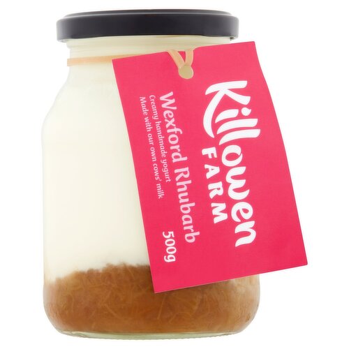 Killowen Farm Creamy Handmade Rhubarb Yogurt (500 g)