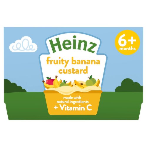 Heinz By Nature Fruity Banana Custard 6+ Months 4 Pack (100 g)