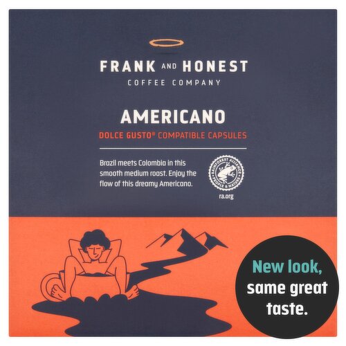 Frank & Honest Dolce Gusto Americano Capsules 16 Pack (120 g)