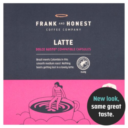 Frank & Honest Dolce Gusto Latte Capsules 8 Pack (180 g)