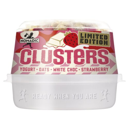 Nomadic Yogurt, Oats, White Choc, Strawberry Clusters (169 g)