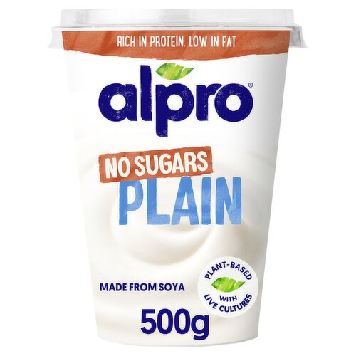 Alpro Plain No Sugars Yogurt (500 g)