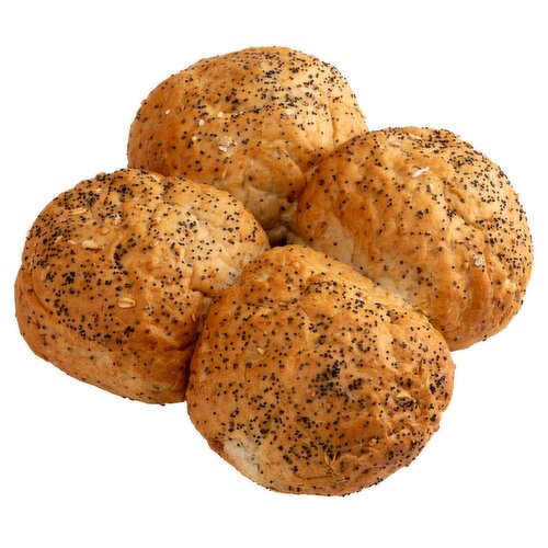 Chia & Oat Batch Crusty Roll (4 Piece)