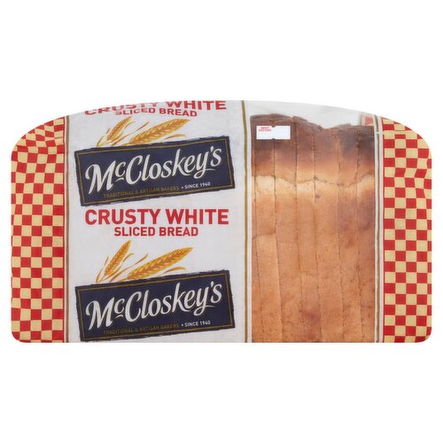 McCloskeys Crusty White Sliced Bread (780 g)