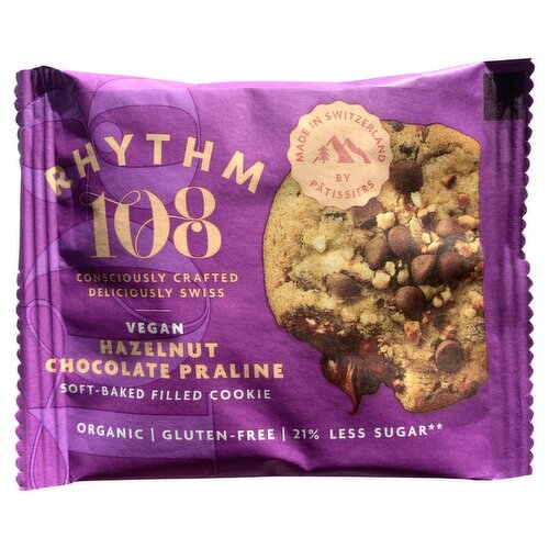 Rhythm 108 Hazelnut Chocolate Praline Filled Cookie (50 g)