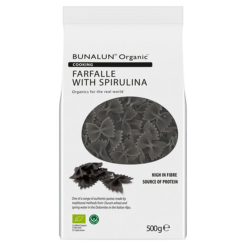 Bunalun Organic Farfalle With Spirulina (500 g)