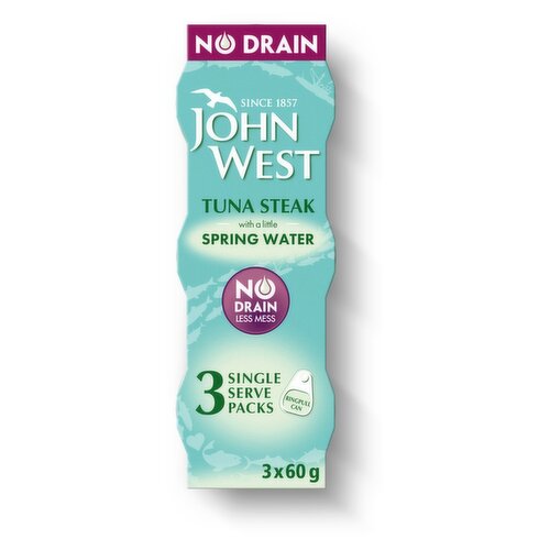 John West Tuna Steak with a Little Spring Water 3 Pack (60 g)