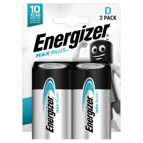 Energizer Max Plus D Batteries 2 Pack (1 Piece)