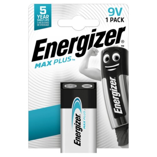 Energizer Max Plus 9V Battery (1 Piece)