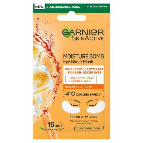 Garnier Skin Active Orange Juice Eye Tissue Mask  (8 ml)