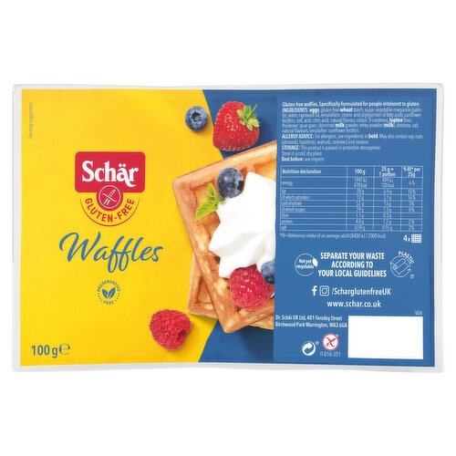 Schar Gluten Free Waffles (100 g)