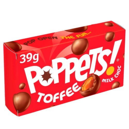 Poppets Milk Chocolate Toffee Carton (39 g)