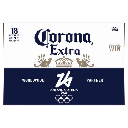 Corona Extra Lager Bottles 18 Pack (330 ml)