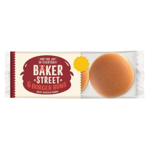 Baker Street Burger Buns 6 Pack (300 g)