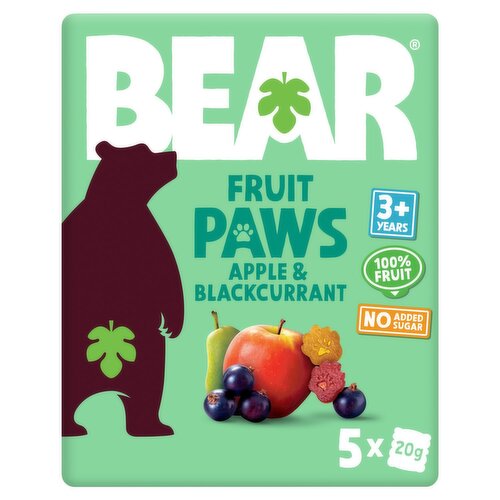 Bear Paws Apple & Blackcurrant 5 Pack (20 g)