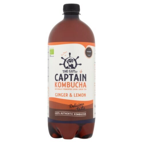 Captain Kombucha Organic Ginger Lemon (1 L)