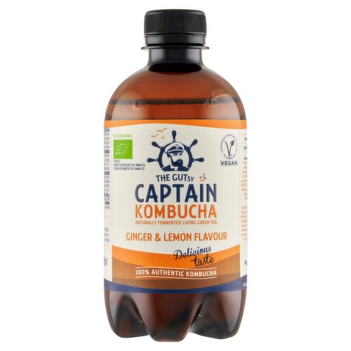 The Gutsy Captain Ginger Lemon Kombucha (400 ml)