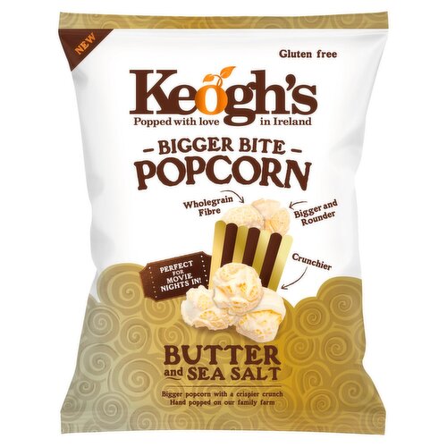 Keogh's Bigger Bite Butter & Sea Salt Popcorn Bag (70 g)