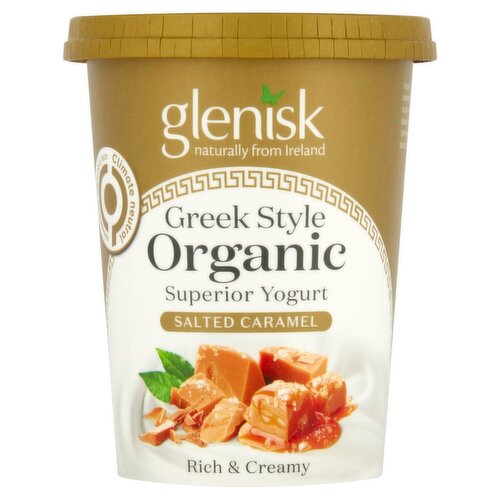 Glenisk Organic Greek Style Salted Caramel Yogurt (450 g)