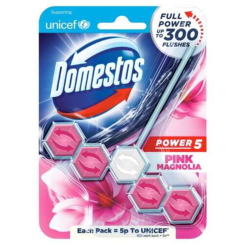 Domestos Pink Magnolia Toilet Rim Block  (55 g)