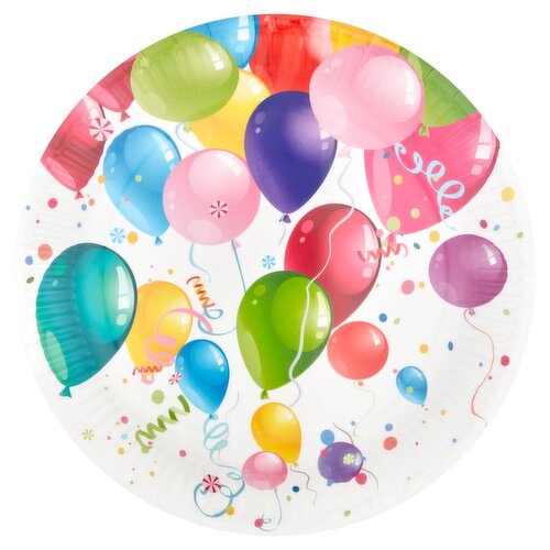 Macon Plates Balloon Design (10 Piece)