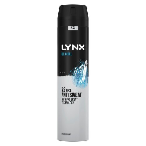 Lynx Ice Chill 72 Hour Antiperspirant Deodorant (250 ml)