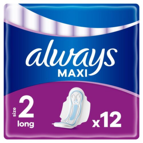 Always Maxi Long Sanitary Towels (12 Piece)