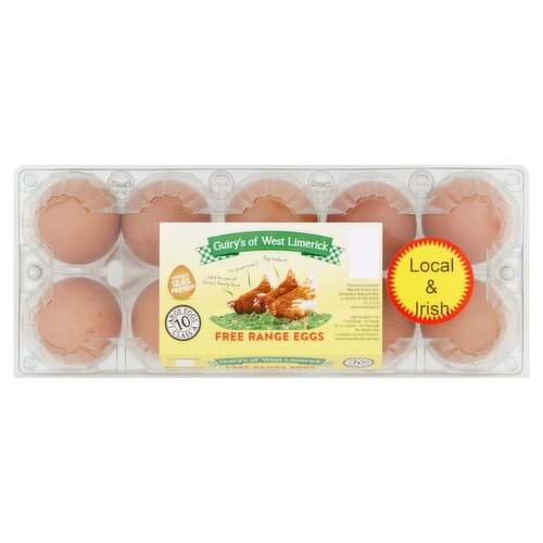Guiry's 10 Large Free Range Eggs (630 g)