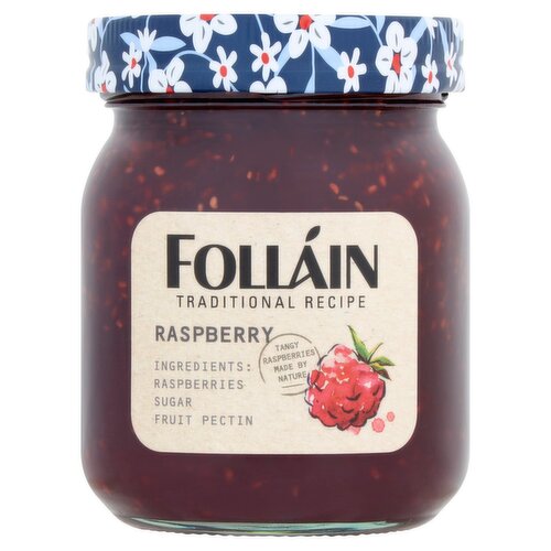 Folláin Traditional Recipe Raspberry Jam (370 g)