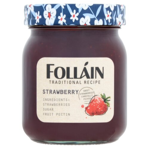 Folláin Traditional Recipe Strawberry Jam (370 g)