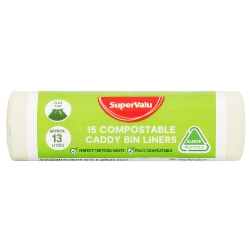 SuperValu 13ltr Compostable Refuse Bags (15 Piece)