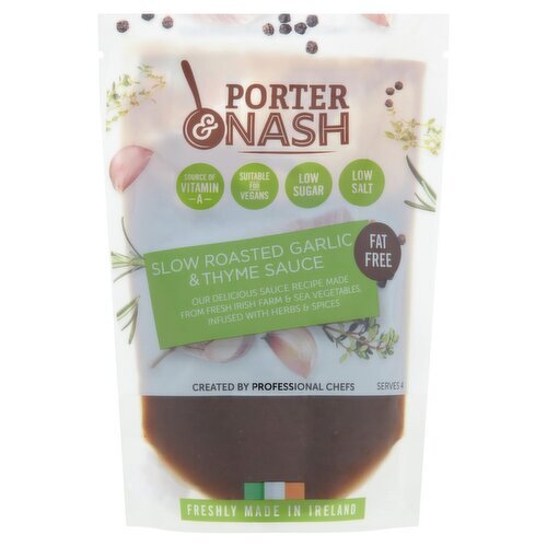 Porter & Nash plant based sauce made with slow roasted garlic & thyme (300 ml)