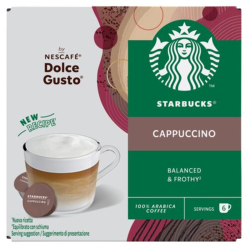 Starbucks Cappuccino Coffee Capsules 12 Pack (120 g)