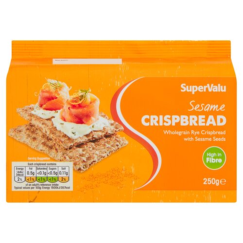 SuperValu Crispbread Sesame Wholegrain Rye (250 g)