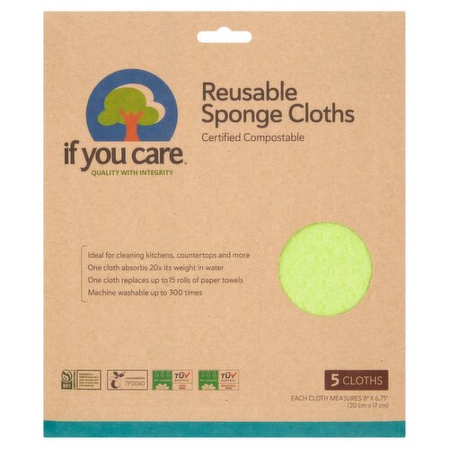 If You Care Natural Sponge Cloths (5 Piece)