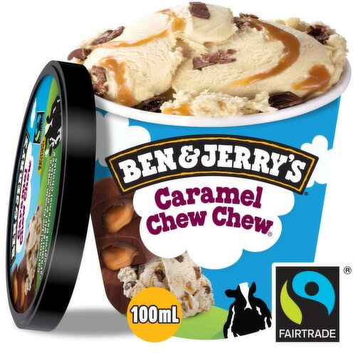 Ben and Jerrys Caramel Chew Chew Ice Cream (100 ml)