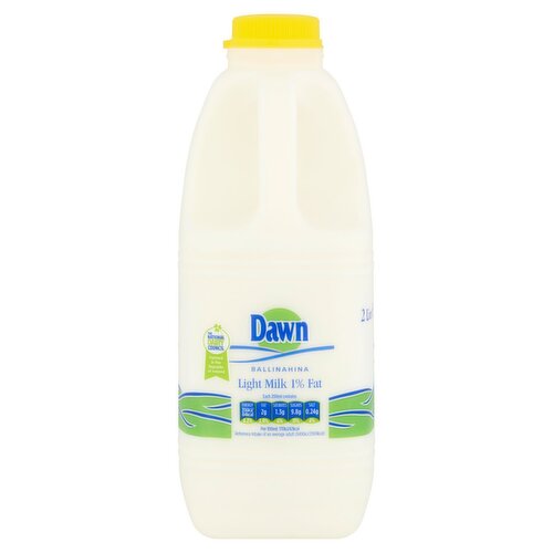 Dawn Ballinahina 1% Light Milk (2 L)