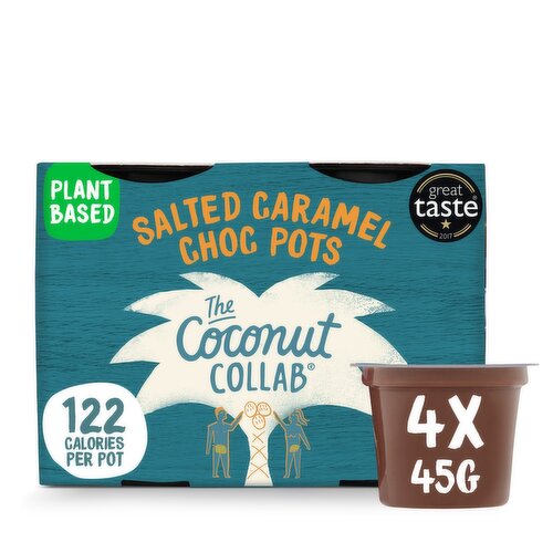 The Coconut Collaborative Salted Caramel Pots 4 Pack (45 g)